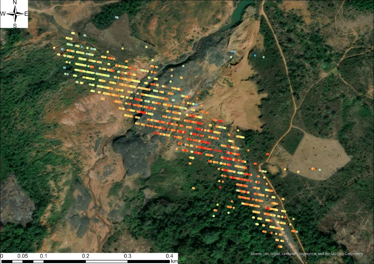 IPTA results on Optical image (Center) 