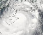 Satellite view of Typhoon Rammasun while passing over China on 17 July 2014 