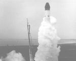 Launch of satellite Transit 1B, April 13 1960 (Image: US Navy)