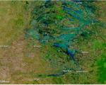 NASA's Terra satellite image of flooded communities in Australia