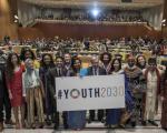 United Nations Secretary-General António Guterres with youth attendees of the high-level event on Youth2030, New York, 24 September 2018. Image: UN Photo/Mark Garten.