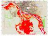 Flood map for N'Djamena, Chad