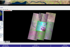Screenshot of the USGS Global Visualization Viewer