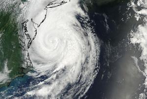 Hurricane Arthur captured by NASA on 4 July.