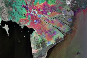 Radar Image of Mekong Delta