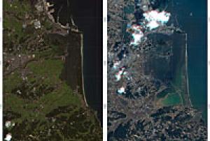 Mapping Japan's changed landscape from space