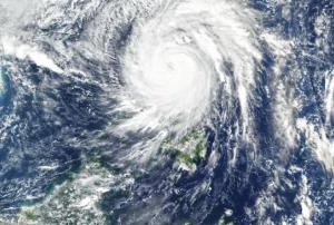 Typhoon Vamco on November 11, a few hours before making landfall on the Philippines. Image: NASA.
