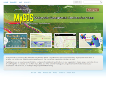 MyGOS is Malaysia's new geospatial portal