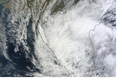 The INCOIS team is mapping the coastal and inland areas of Puducherry town (Image: NASA)