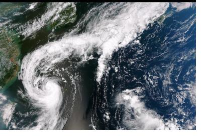 An image of Tropical Storm Toraji over Japan taken by the Suomi NPP satellite on 2 September 2013. Image: NASA/CC BY 2.0
