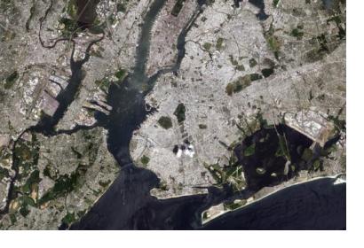 Satellite Image of New York City. Courtesy of ESA